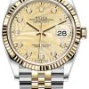 Rolex Datejust 36mm Stainless Steel And Yellow Gold 126233 Golden Palm Diamond Jubilee 2 Rolex Datejust 36mm Stainless Steel And Yellow Gold 126233 Golden Palm Diamond Jubilee -Omega Shop m126233 0043