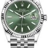 Rolex Datejust 36mm Stainless Steel 126234 Mint Green Index Jubilee 1 Rolex Datejust 36mm Stainless Steel 126234 Mint Green Index Jubilee -Omega Shop m126234 0051