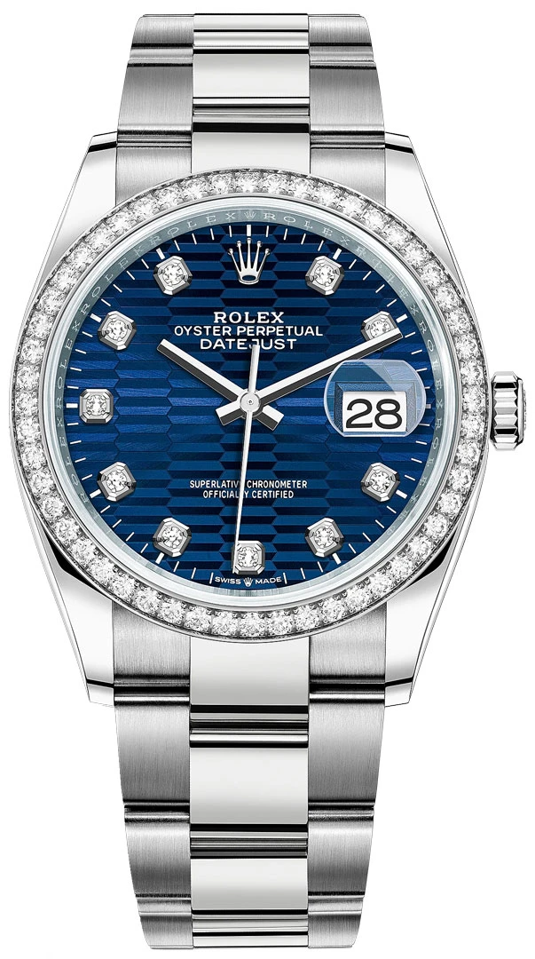 Rolex Datejust 36mm Stainless Steel 126284rbr Bright Blue Fluted Diamond Oyster Rolex Datejust 36mm Stainless Steel 126284rbr Bright Blue Fluted Diamond Oyster -Omega Shop m126284rbr 0050
