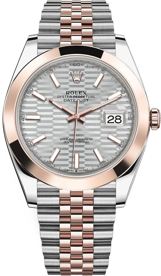 Rolex Datejust 41mm Steel and Everose Gold 126301 Silver Fluted Jubilee Rolex Datejust 41mm Steel And Everose Gold 126301 Silver Fluted Jubilee -Omega Shop m126301 0018