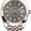 Rolex Datejust 41mm Steel And Everose Gold 126301 Slate Fluted Jubilee