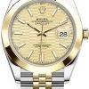Rolex Datejust 41mm Steel And Yellow Gold 126303 Golden Fluted Jubilee 2 Rolex Datejust 41mm Steel And Yellow Gold 126303 Golden Fluted Jubilee -Omega Shop m126303 0022