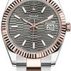 Rolex Datejust 41mm Steel And Everose Gold 126331 Slate Fluted Oyster -Omega Shop m126331 0019