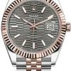 Rolex Datejust 41mm Steel And Everose Gold 126331 Slate Fluted Jubilee
