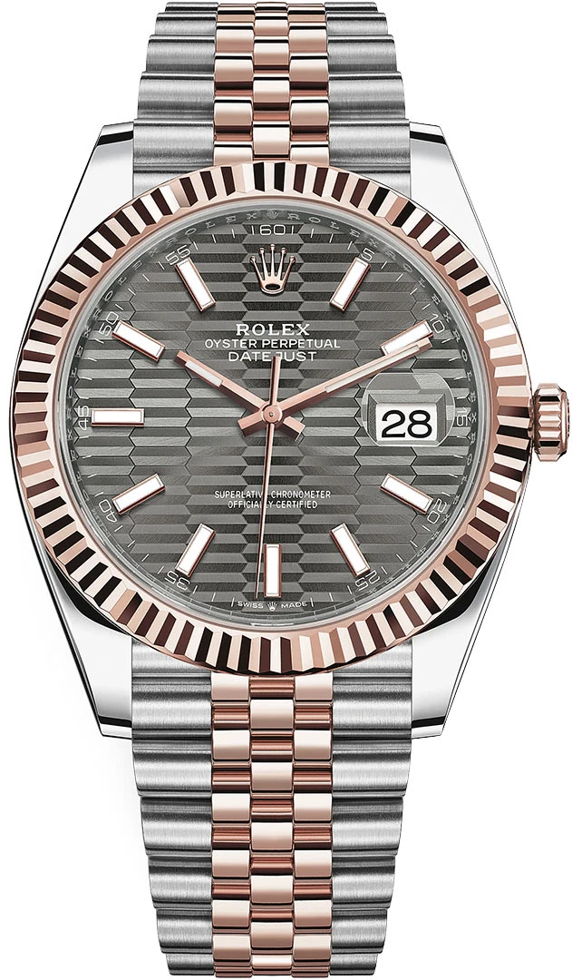 Rolex Datejust 41mm Steel and Everose Gold 126331 Slate Fluted Jubilee Rolex Datejust 41mm Steel And Everose Gold 126331 Slate Fluted Jubilee -Omega Shop m126331 0020