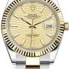 Rolex Datejust 41mm Steel And Yellow Gold 126333 Golden Fluted Oyster 2 Rolex Datejust 41mm Steel And Yellow Gold 126333 Golden Fluted Oyster -Omega Shop m126333 0021