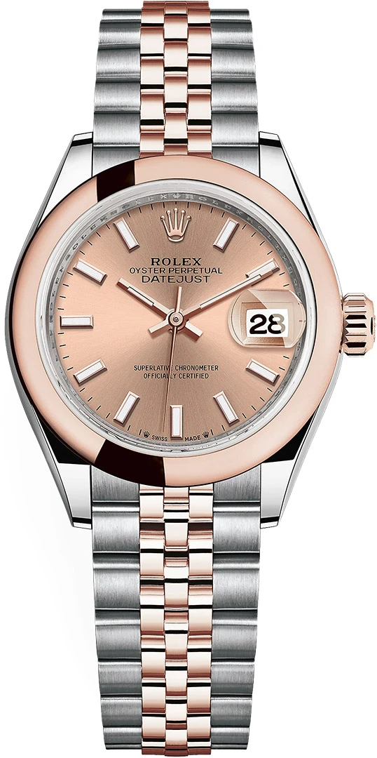 Rolex Lady Datejust 28mm Stainless Steel and Everose Gold 279161 Rose Index Jubilee Rolex Lady Datejust 28mm Stainless Steel And Everose Gold 279161 Rose Index Jubilee -Omega Shop m279161 0023