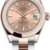 Rolex Lady Datejust 28mm Stainless Steel And Everose Gold 279161 Rose Index Oyster -Omega Shop m279161 0024