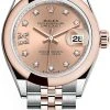 Rolex Lady Datejust 28mm Stainless Steel And Everose Gold 279161 Rose 17 Diamond Jubilee -Omega Shop m279161 0027
