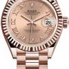 Rolex Lady Datejust 28mm Everose Gold 279175 Rose Roman Jubilee -Omega Shop m279175 0027
