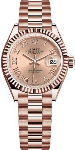 Rolex Lady Datejust 28mm Everose Gold 279175 Rose Roman Jubilee