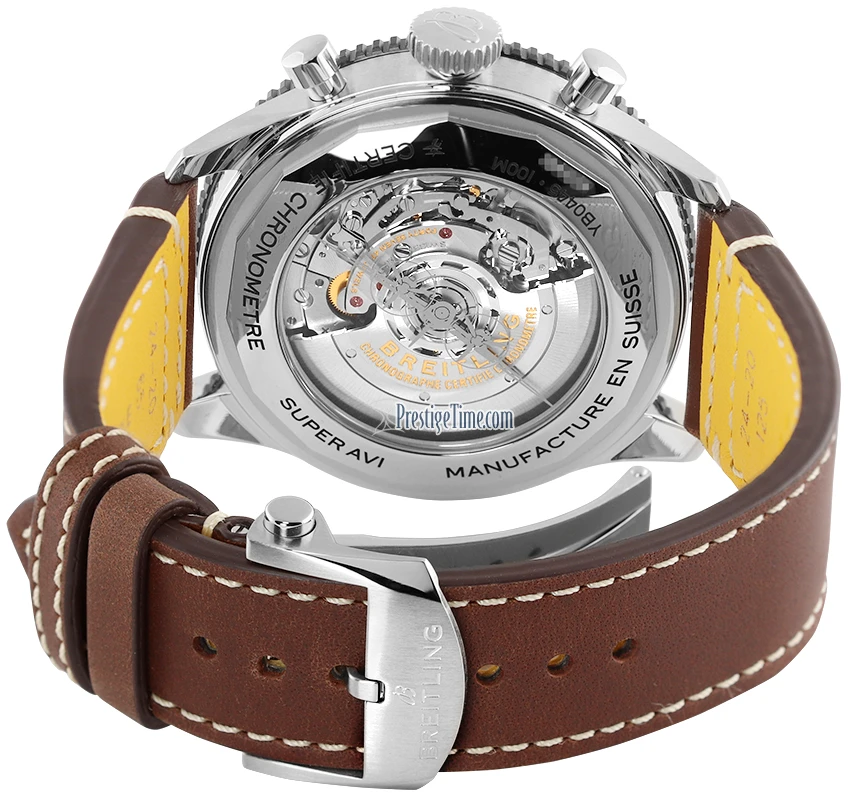 Breitling Super AVI B04 Chronograph GMT 46mm yb04451a1b1x1 Breitling Super AVI B04 Chronograph GMT 46mm Yb04451a1b1x1 -Omega Shop yb04451a1b1x1 backbuckle